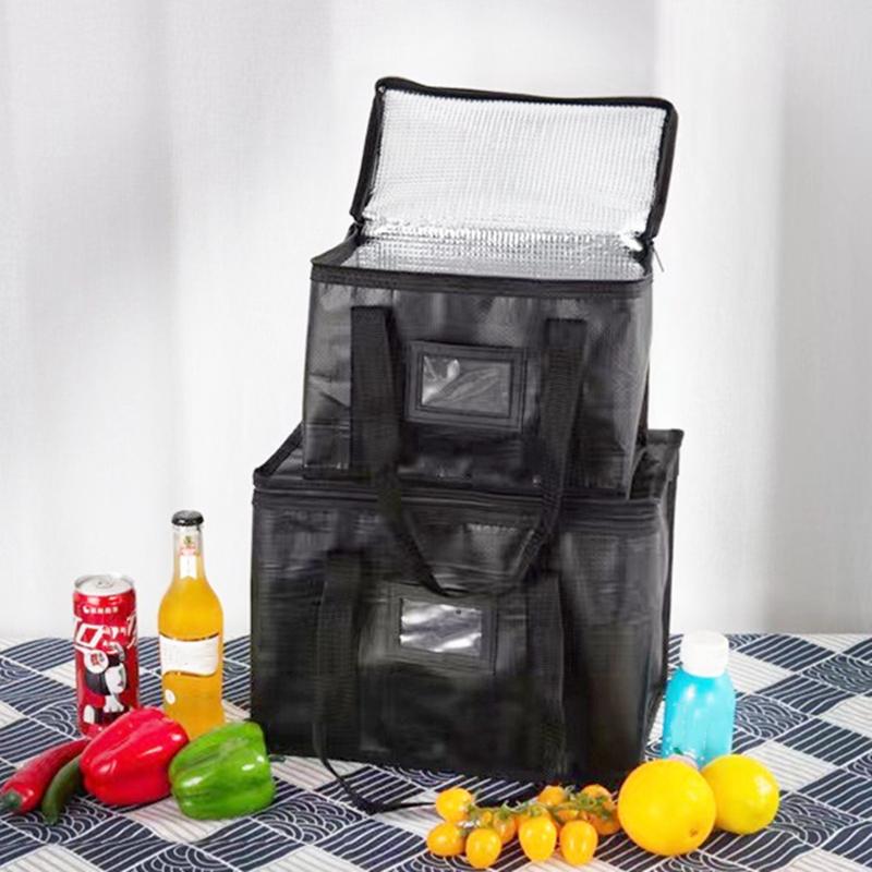 70L Insulated Thermal Cooler Bag Insulation To Keep Cold Large Capacity Portable Lunch Bag Zip Picnic Camping Tin Foil Food Bag