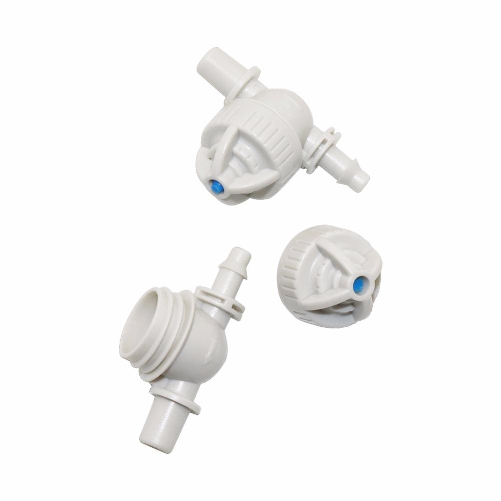 7,5mm Gartenbrause-Verbinder Leckverhinderungsventil Landwirtschaft Garten Rasen Bewässerungsschlauch-Fittings 4/7mm Schlauch 100 Stück