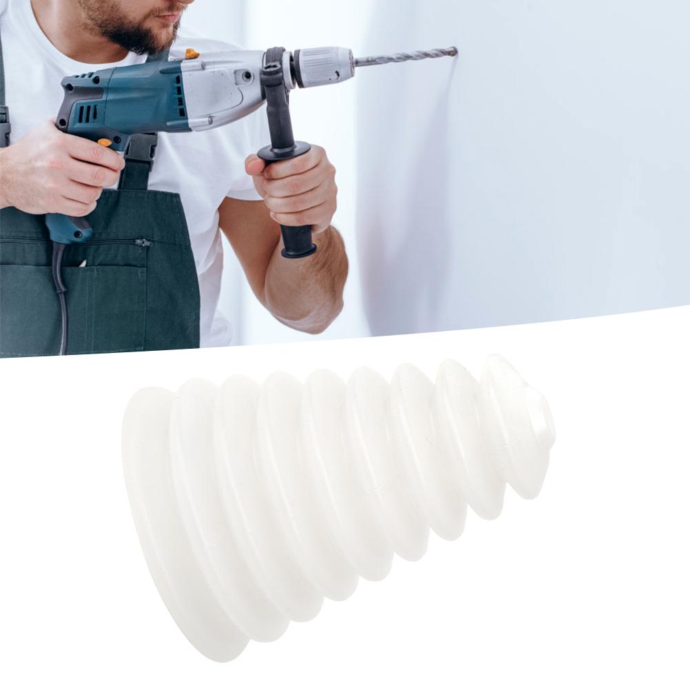 

3 шт. резиновый гибкий прочный электрический пылезащитный чехол для перфоратора 6 мм 16 мм сверл Белый