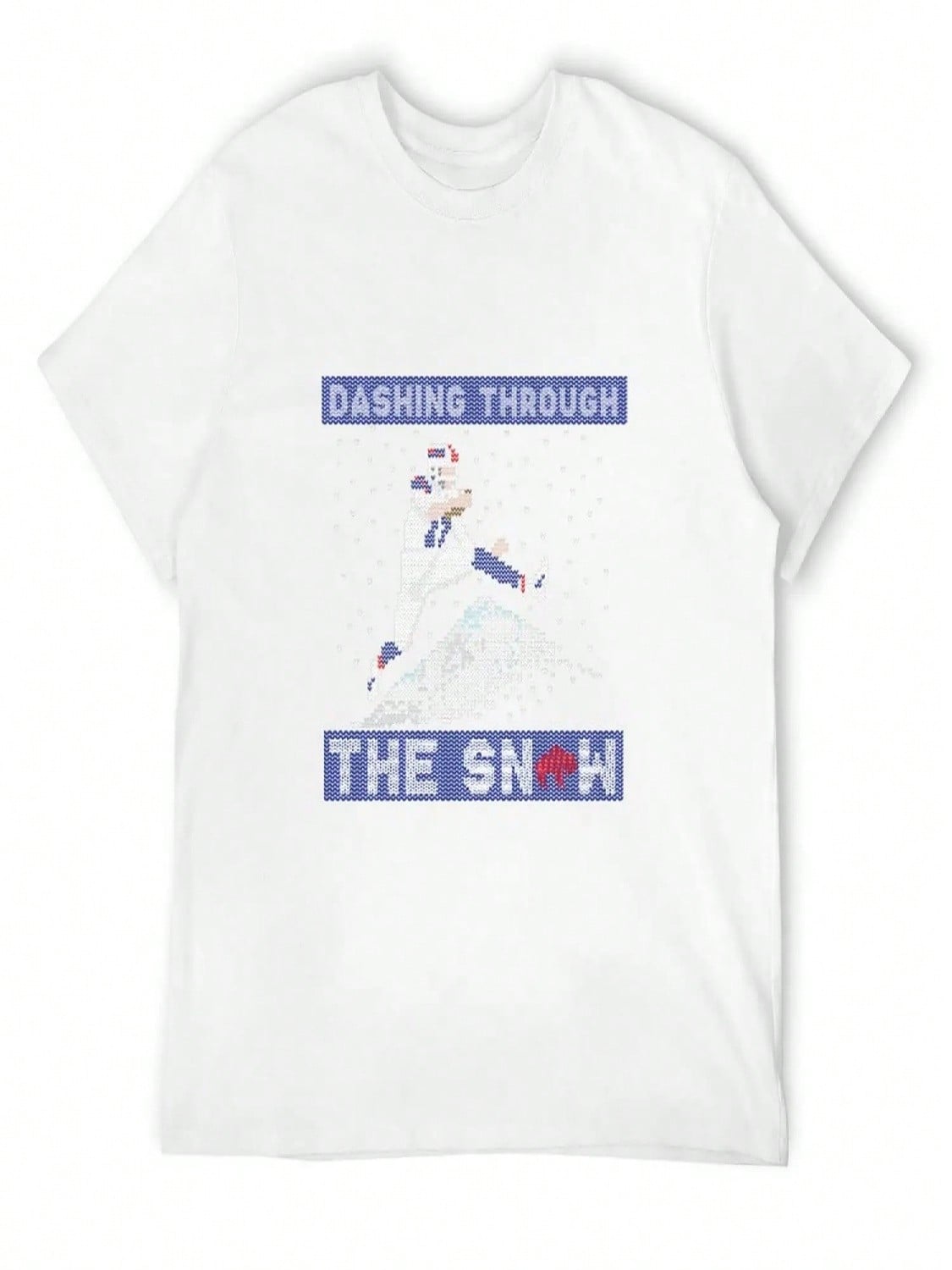 Dashing Through The Snow T-Shirt Quick-Drying Clothes Blacks Oversizeds unisexs T Shirts Top Quality S разноцветный