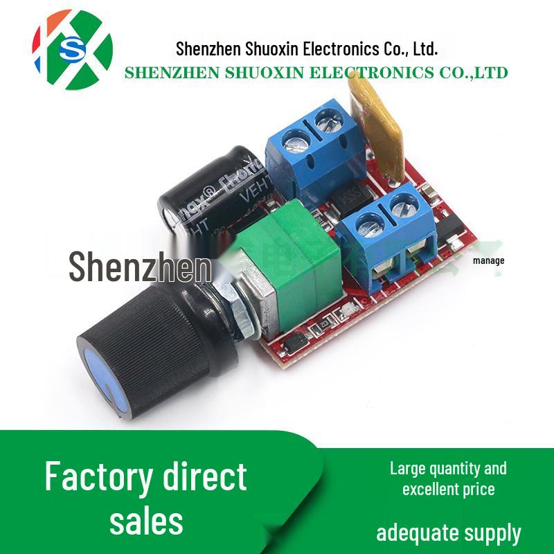 PWM DC Motor Speed Controller 1803BK/1203BK - 2A, 3A, 5A, 10A Adjustable Speed Control Switch