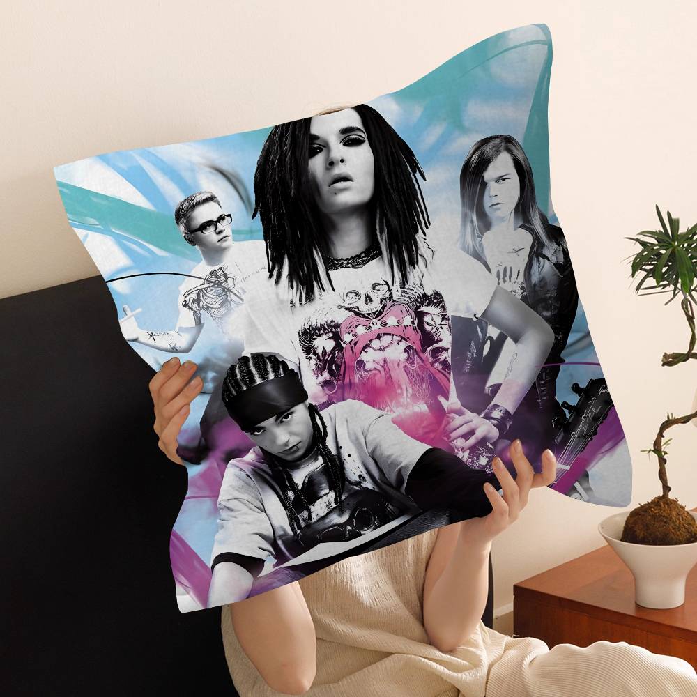 German Rock Band Retro T-Tokio Band H-Hotel Cushion Cover Inches Farmhouse Decor Home Throw Pillow Covers for Couch Decorations