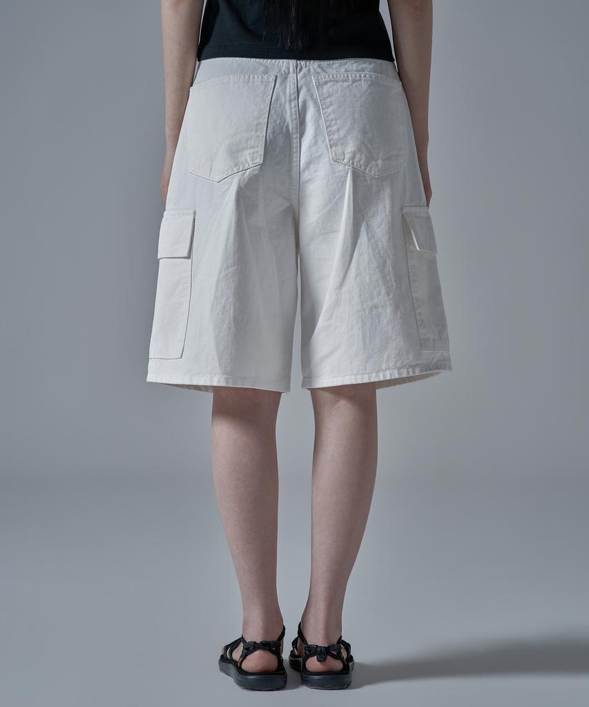 War For Woman W1138 Cargo Shorts_White