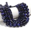 4 6 8 10 12mm Natural Stone Lapis Lazuli Tiger Eye Beads Round Loose Beads For Jewelry Making DIY Bracelets Necklace Accessories