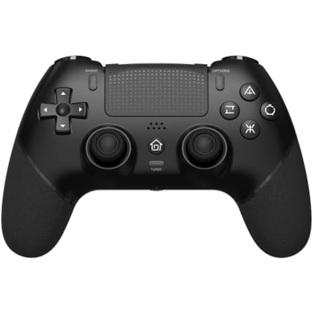 QISI PS4 Controller, Wireless Connection, Black, White, Macro Function, 1000mAh, Large Capacity, ...