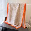 Spring and summer geometric simulation silky brocade fashion sunscreen charm fashion silk scarf long scarf shawl versatile headscarf scarf