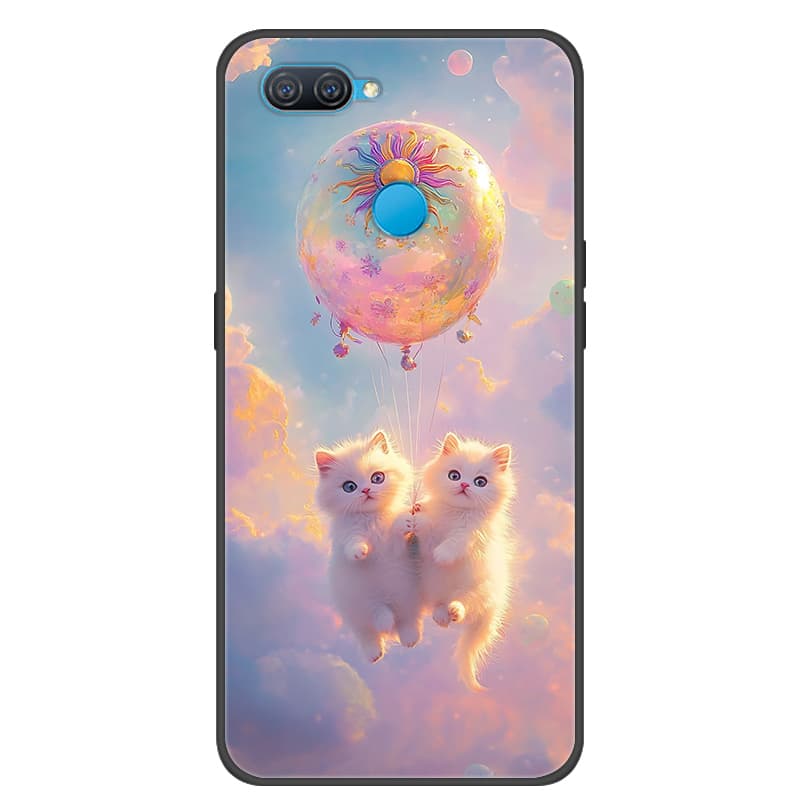 For OPPO A12 Case Cool Painted Cover Soft Silicone Phone Case For OPPO A7 AX7 Back Covers Bumper Coque A12 CPH2083 CPH2077 Coque