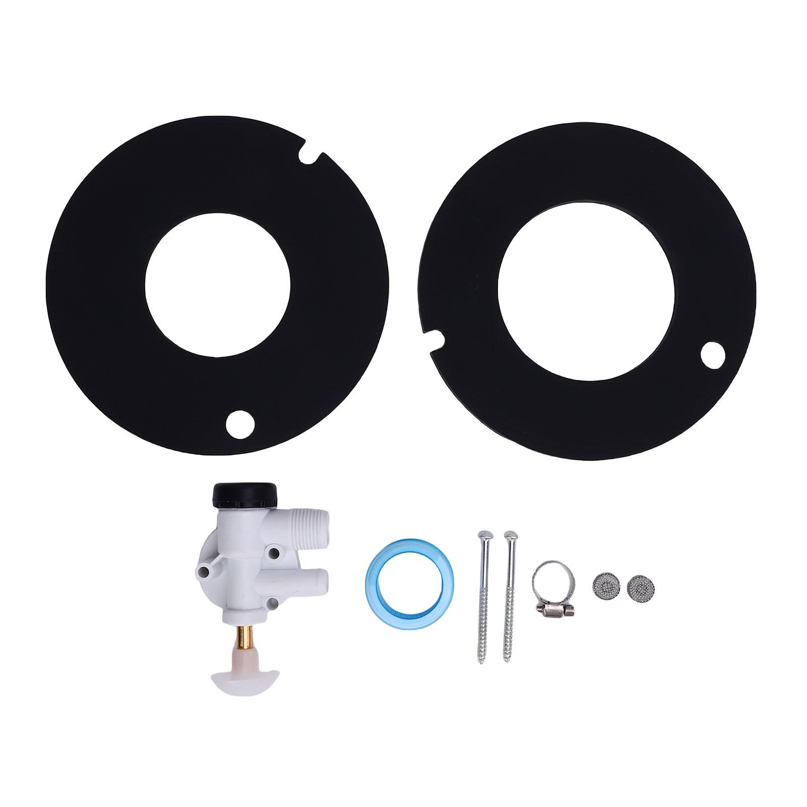 RV Water Valve Kit Toilet Water Valve Assembly 385314349 Toilets Flush Valve Replacement For Sealand Pedal Flush Toilets