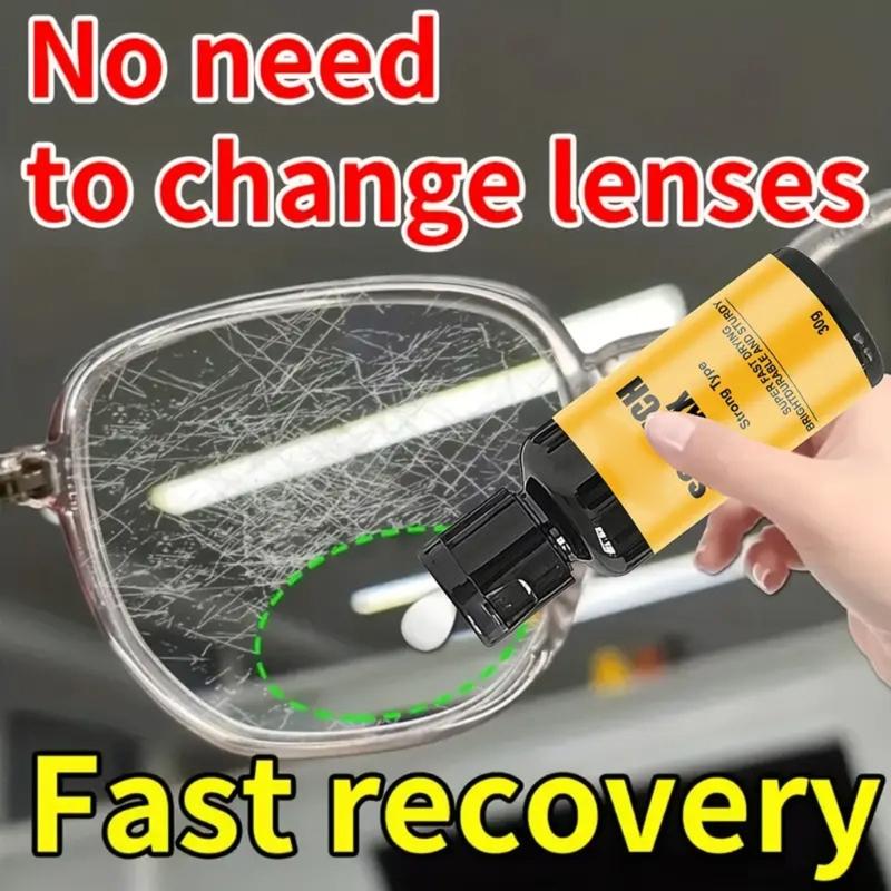 Professional Glass Scratch Repair Solution with Anti Scratch Protections Repair Formula for Eyewear and Mobile Devices