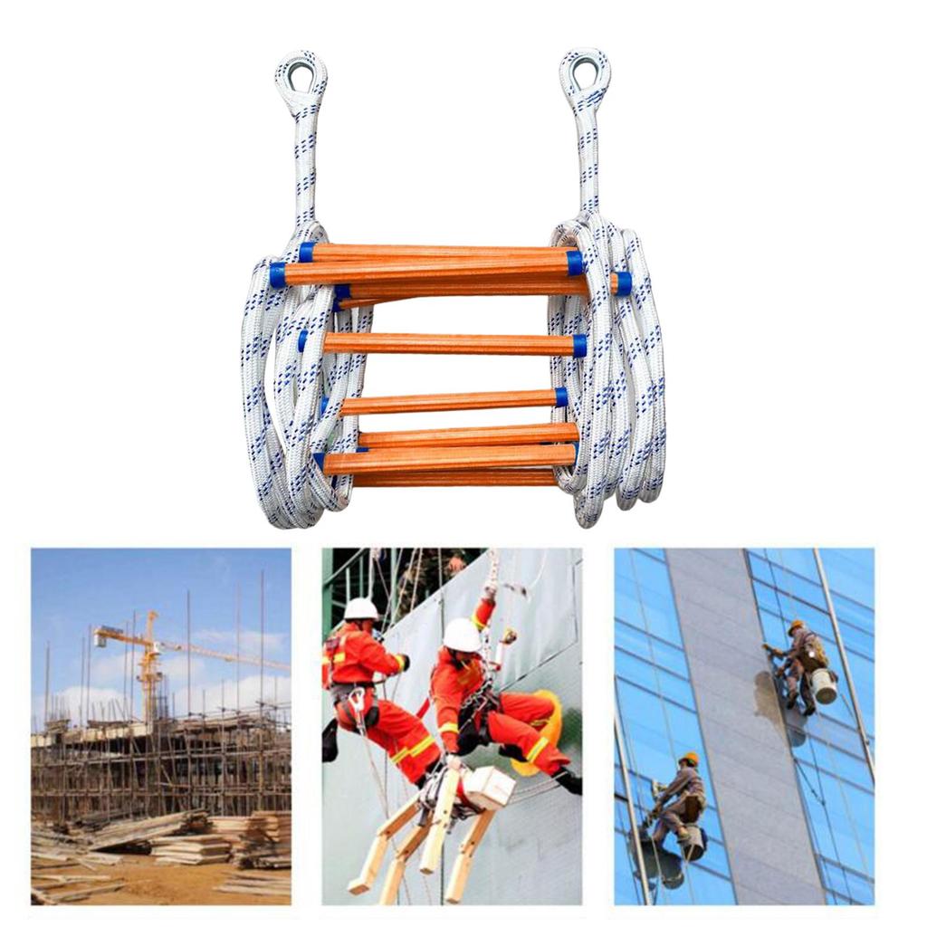 Ladder Soft Rope Reusable Kids Adults Fast to Flame Resistant for Outdoor Engineering Residential
