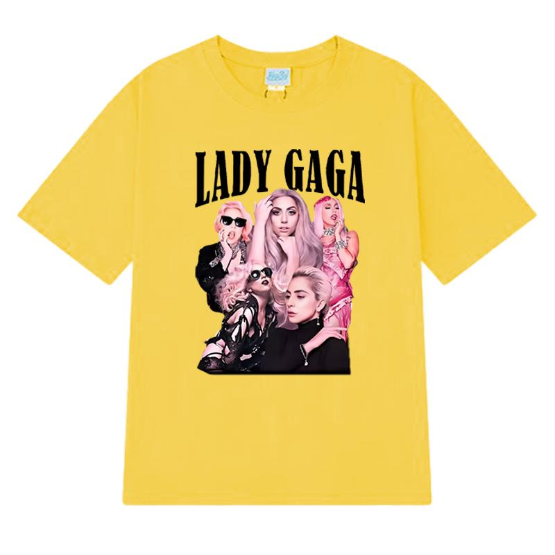Heißer Verkauf Neues Album Lady Gaga Mayhem Hip Hop 100% Baumwolle T-Shirt Unisex Damen Kurzarm T-Shirts Sommer Unisex Übergröße Oberteile