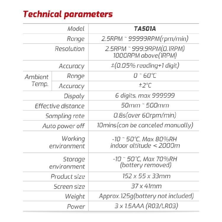 Digital Handheld Stroboscope Tachometer Speed Tester Non-Contact Speed Analyzers