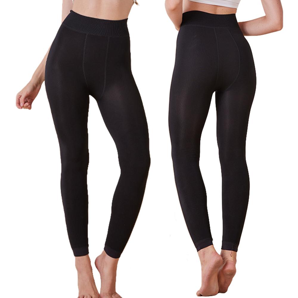 Dámské termální legíny s fleecovou podšívkou, Zimní teplé legíny s chodidly