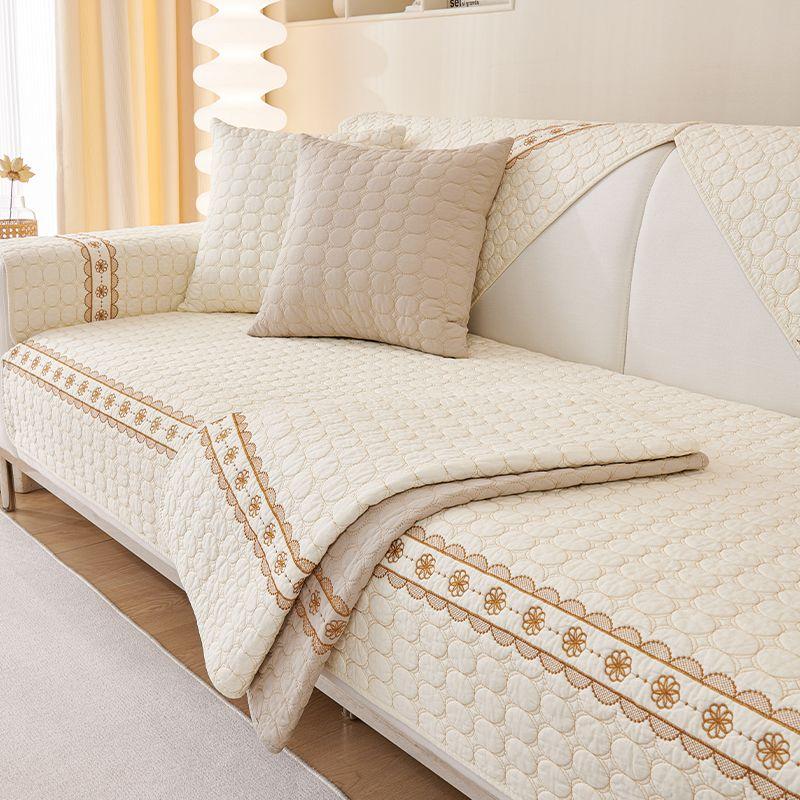 Sofa Cushion, Universal In All Seasons, Non-slip Seat Cushion, Fabric Leather, Sofa Cover Cover, Cloth Towel