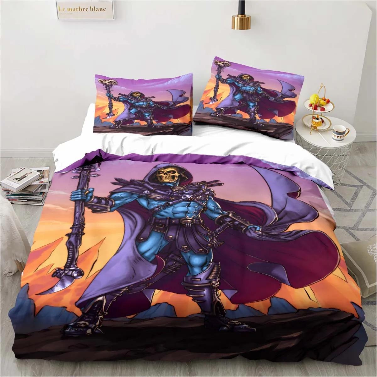 

He Man And The Masters Of The Universe Bedding Set Exquisite Bed Supplies Set Duvet Cover Bed Comforter Set Bedding Set 155x215cm 3pcs