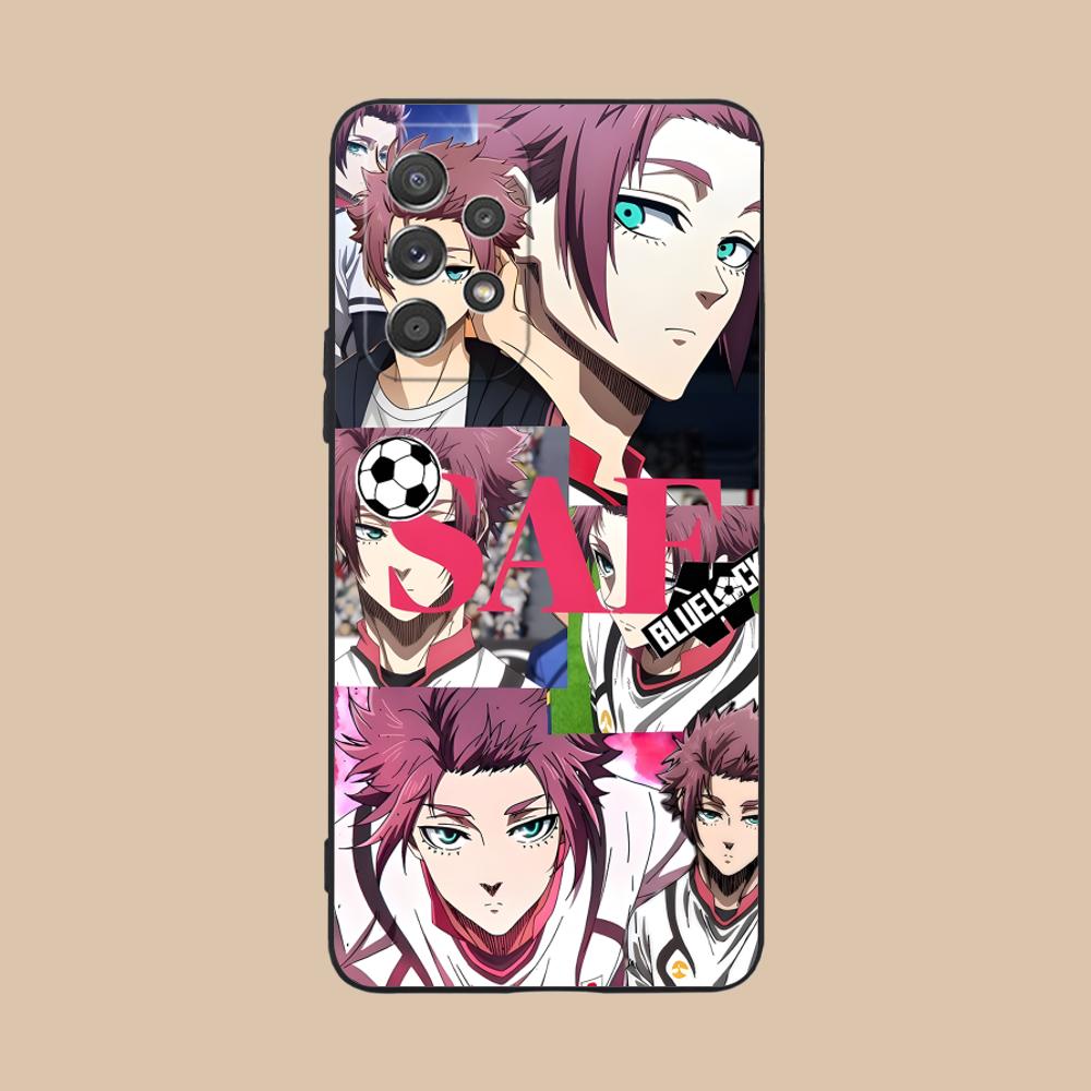 Blue Lock Itoshi sae Phone Case for Samsung Galaxy A56 55 54 53 52 51 36 35 34 23 16 15 5G Colorful Cover Pretty Luxury Cover