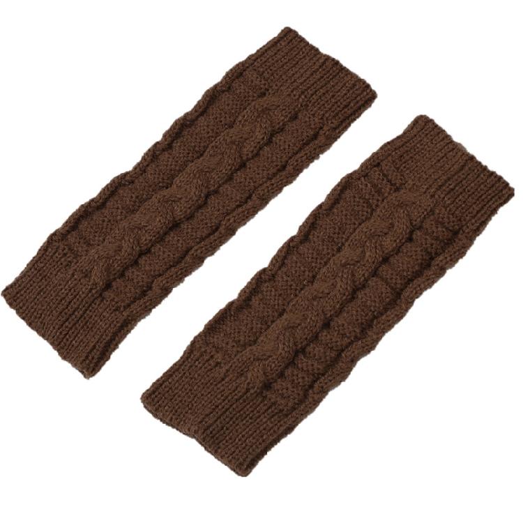 21cmx7.5cm Short Figure 8 Twist Half Fingerless Gloves For Women and Men
