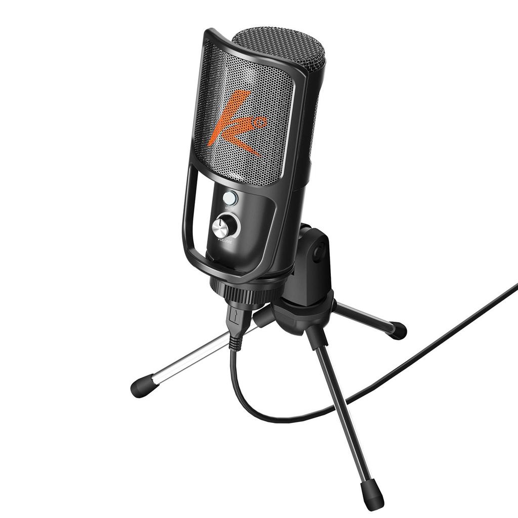 RGB Noise-Reducing Mic for Gaming, Streaming, Conferences, and Online Classes - Blackout Desktop Microphone