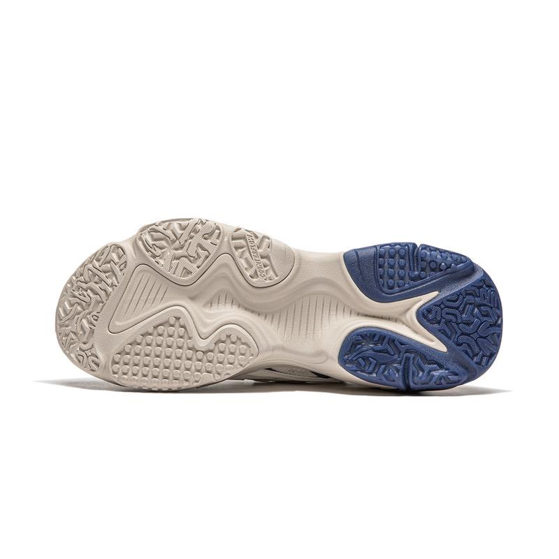 Li Ning CF Su Series Thousand Lines Strategy SS Shock Absorption Rebound Low Top Casual Shoes Women Casual Shoes Gray White Blue AGLU142-6