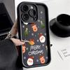 Santa Claus Elk Snowman Christmas Phone Case For iPhone 16 Pro Max 15 14 Plus 11 12 13 Pro Max 17 Air X XR XS Max 7 8 Plus Cover