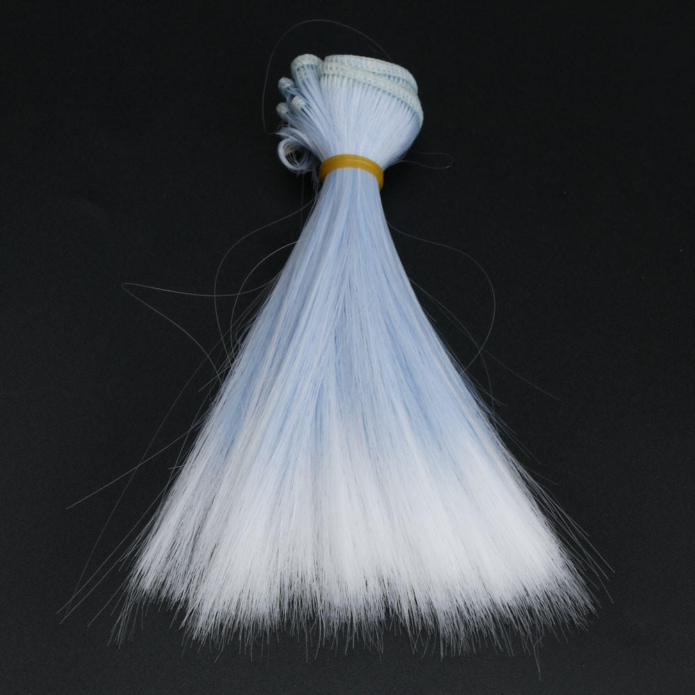 Mode 15 Cm Großhandel Glattes Haar Haar DIY Perücke Puppe