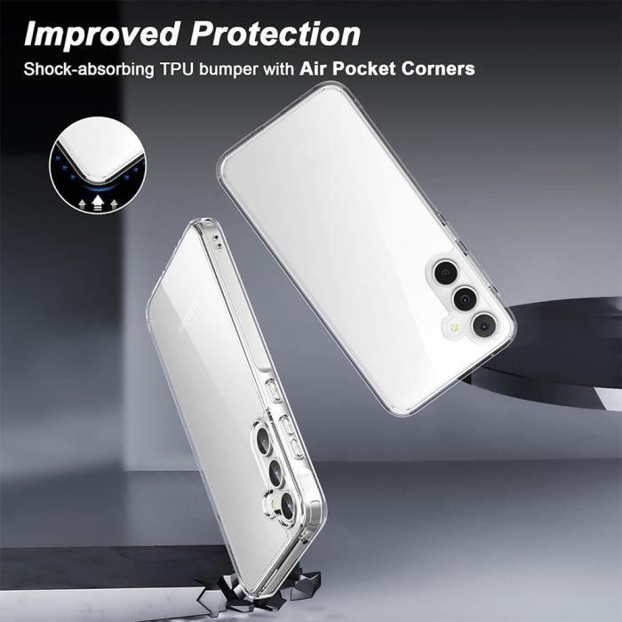 Coque de protection - BOOLING - pour Samsung Galaxy A35 5G - Souple - Transparent - Antichoc