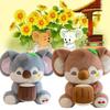 Plush Koala Stump Toys Cartoon Stuffed Dolls Room Decorations Kid Gifts Xmas