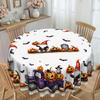 Halloween Tablecloth, Ghost Party Decoration With Goblins, Pumpkins And Cars - Polyester Tablecloth