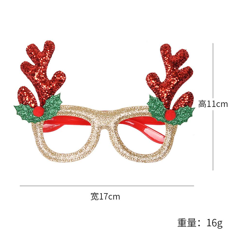 

Festive Christmas Glasses Frames With Colorful Antlers And Stylish Designs For Holiday Parties GoldRed Horns
