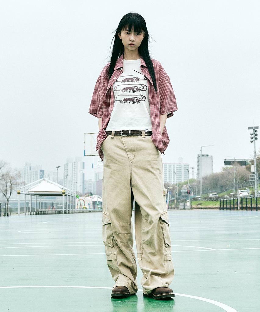 SUPERSUB Drop Balance Structure Cargo Pants - Beige