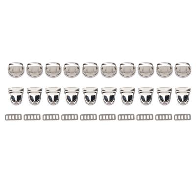 Set da 10 Chiusure a Scatto per Cintura Borsa Serratura a Pollice Forma a Lingua d'Anatra Accessori per Borsa Larghezza 20mm con