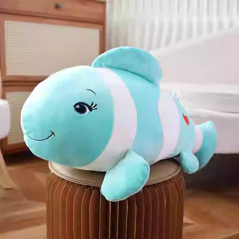 Clownfish Plush Toy Pillow - Stuffed Sea Animal Gift for Girls