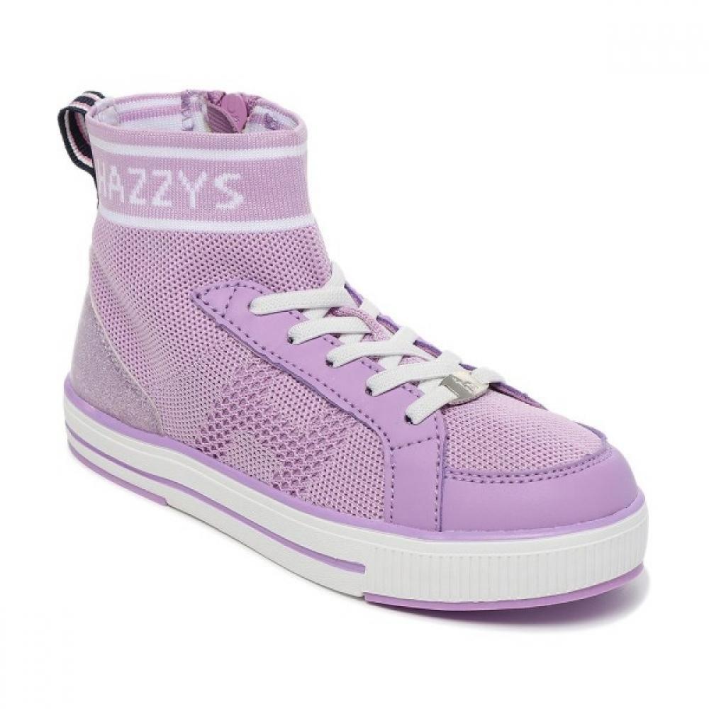 

Hazzys Kids Ankle Knit Sneakers Hsw61uq50m Vi Violet/220