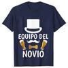 Father's Day Beer Graphic Tops Spanish Single Farewell Bachelor Party T-shirts Evg Future Team Groom Man Wedding Oversized Tees