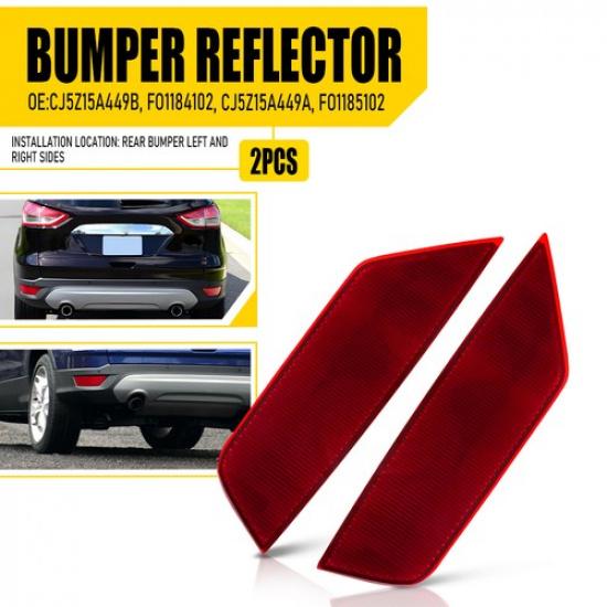 Rear Left Reflector Right Red 2013- Bumper For Escape Ford SE S Titanium SEL
