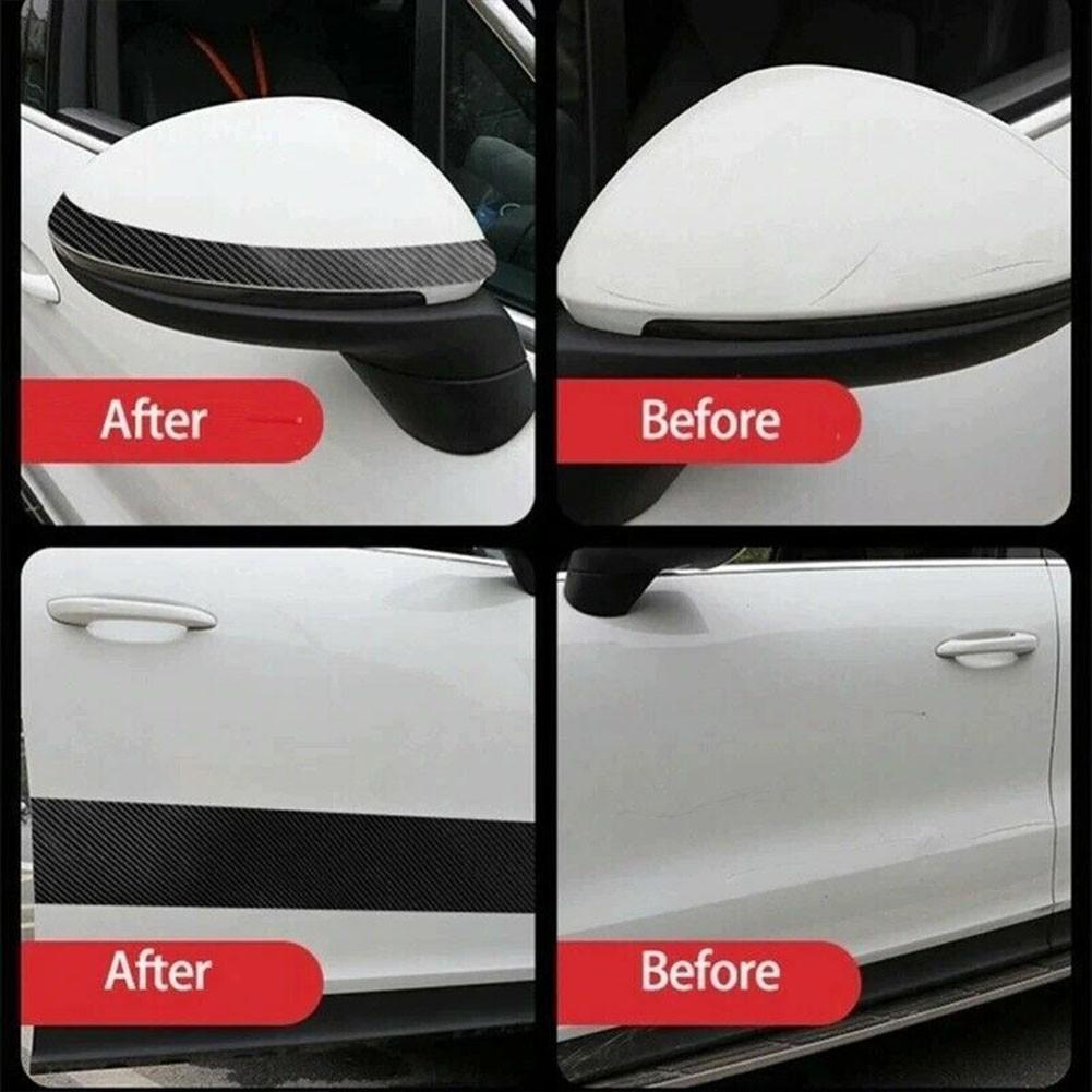 Samolepka na auto Ochrana z uhlíkových vláken Lišta prahu Vodotěsná