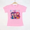 2026 New Children's Cartoon K-pop Hunter Girl Group Print T-shirt - Casual Cartoon Girls' and Boys' Clothing for Summer