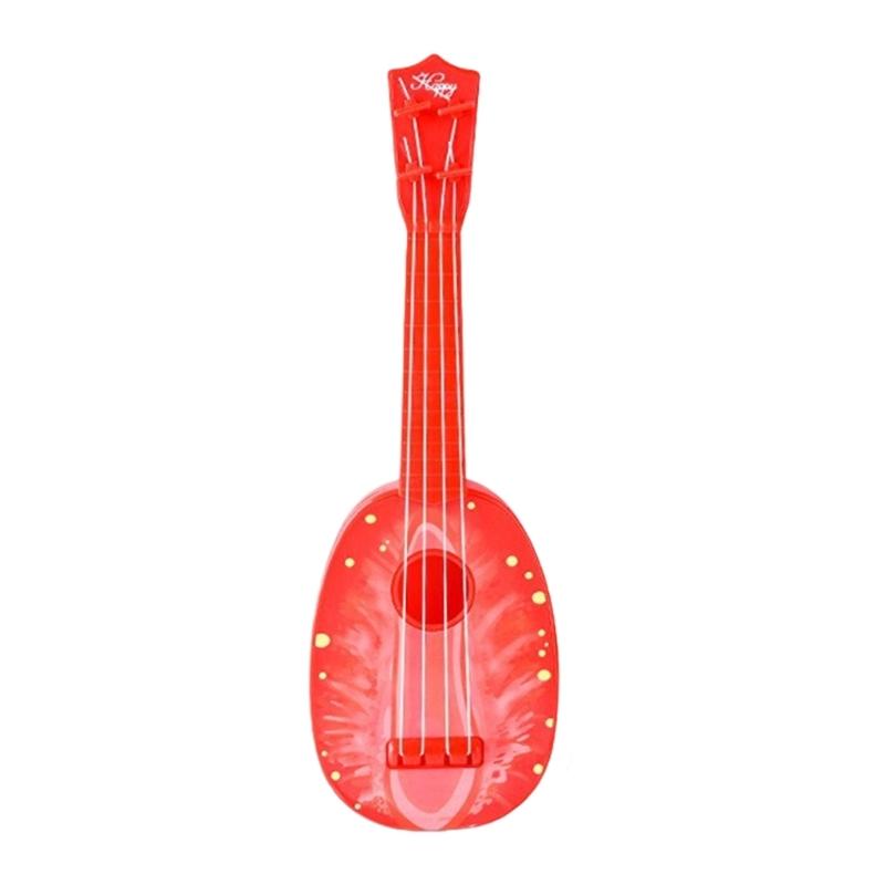 Beginner Friendly Children Ukulele Musical Instrument Toy for Early Music Education Fruit Theme Kids Ukulele Gift