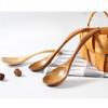 Wooden Spoon Japanese Style Tangled Wire Soup Spoon Long Handle Wooden Tableware Restaurant Kitchen Tableware Accessories