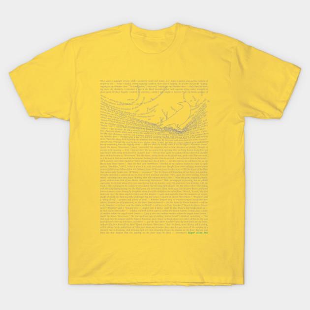 Unisex Fashion TShirt The Raven Nevermore Poem Edgar Allan Poe Print TShirt Plus Size S-5XL T-Shirt 100%Cotton Tops O Neck Short Sleeve Tees
