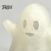 Compact Ghost Figures for Windowsills 10Pcs Mini Luminous Ornaments Halloween Party Decoration, Cute Glowing Milky White Collectibles Desktop