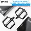 RIRO Bicycle Pedals 3 Bearing CNC Mountain Road Bike Pedal Aluminum Alloy Non-Slip Cycling Widen Pedal Bicycle Parts