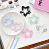 Cute Ins Style Wings Star Carabiner Diy Keychain Bag Charm Backpack Pendant Handbook Acrylic Package Hanging Keychain Decoration