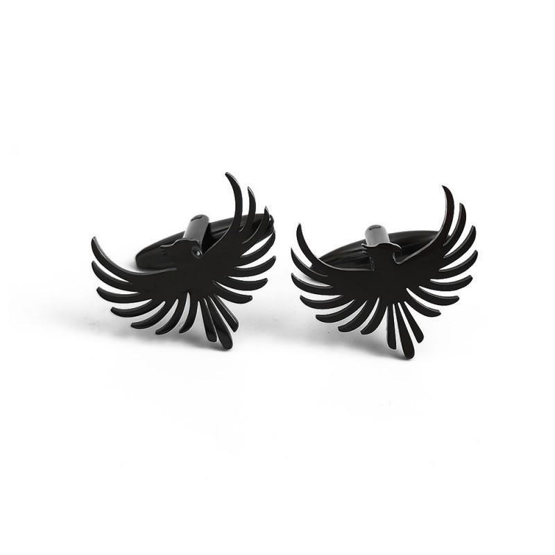 New Charm Chinese Style Phoenix Bird Men's Brooch Cufflinks Suit Dress Accessories Personalized Versatile Clothing