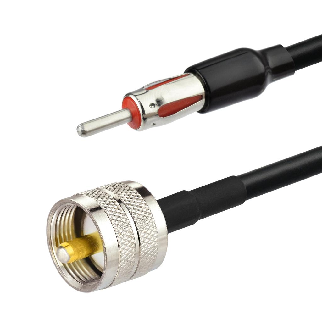 Hot Superbat PL259 UHF Male To AM/FM Motorola Male Connector - Car Radio Antenna Aerial RG58 Cable Extension Lead 12"