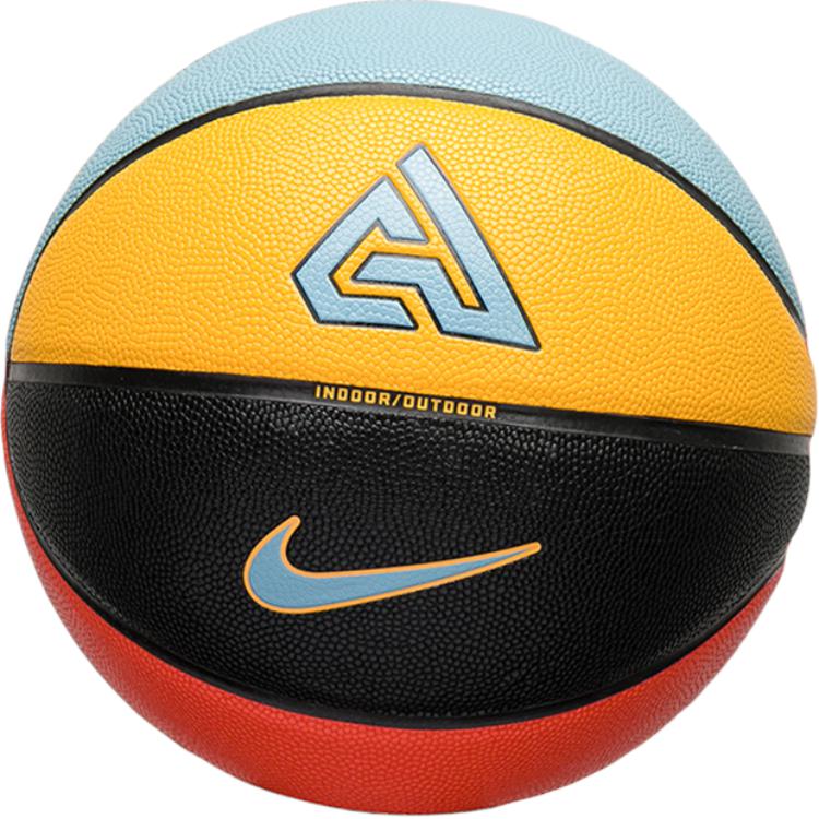 Nike Pu Basketball Blue Black Yellow Size 7 Training Unisex DN3634-824