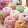 Smooth Weaving Yarn 33M Faux Fur Blend Yarn Soft Fuzzy Mohair for Crochet Thread Knitting DIY Sweater Scarf Hat Colorful Craft Beginners Knitting