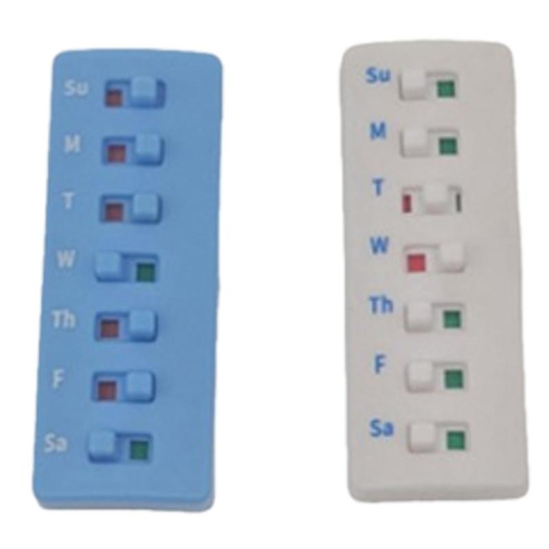 Cute Medicine Bottle Sticker For Daily Pills Reminder With Sliding Indicators Medication Trackers Replacement Weekly