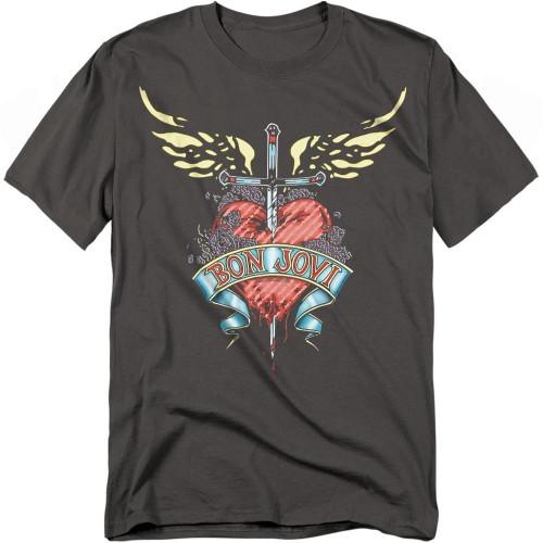 Bon Jovi Unisex Adult Dagger Heart T-Shirt