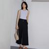 LAP Elastic Waistband Belted Pants Set Ar2Wp563